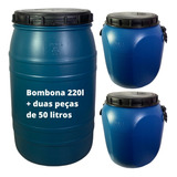 Container Para Ração E Cereais De 220l + 50l Kit Com 3 Peças