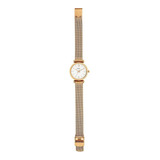 Reloj Mujer Fossil Es4433 Cuarzo Pulso Oro Rosa En Acero