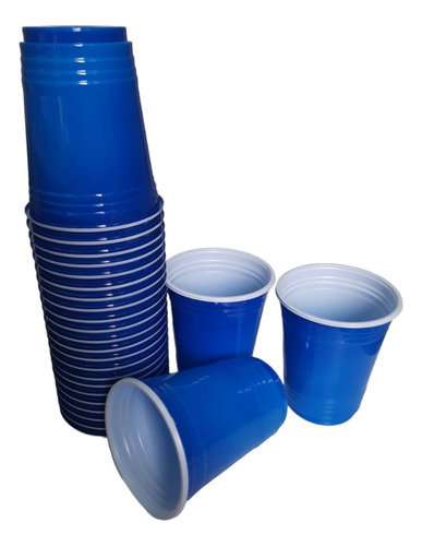 Copo Americano Beer Pong Red Vermelho E Azul 50un