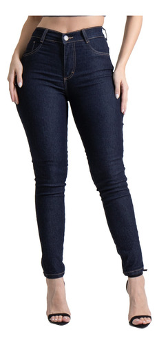 Calça Jeans Feminina Skinny Sawary Rosa Caimento Perfeito