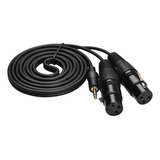 Cable De Audio Dual Xlr Doble Xlr Cable De 3 Núcleos De 3,5