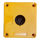Caja Amarilla Botonera 1 Orificio De 22mm   Salm-01a   G&v