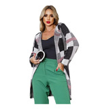 Casaco Feminino Cardigan Kimono Tricot Roupas Femininas