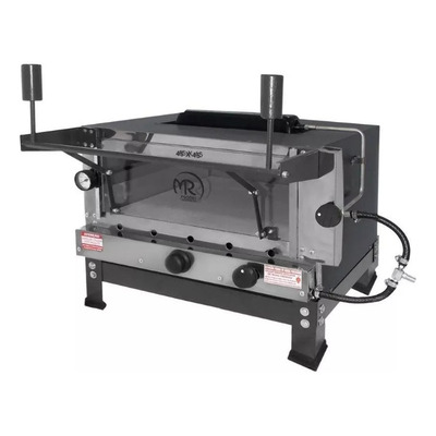 Forno Pizza Grill Infravermelho Refratário Termômetro 45x45 Cor Preto 110v/220v