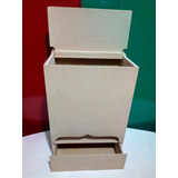 Dispensador Pañales Con Cajon Mdf 0,23x0,14x0,37cm En Blanco