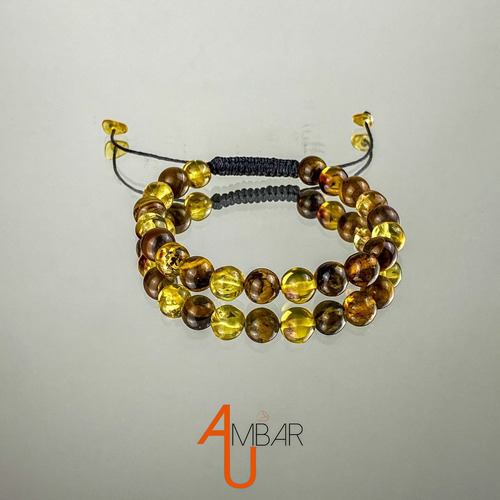 Pulsera De Ámbar Para Protección Con Ojo De Tigre