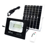 Reflector Solar Sensor De Luz Led Proyector Recargable 100w