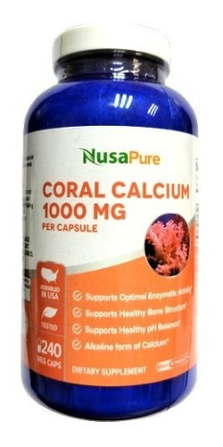 Nusapure I Coral Calcium I Calcio De Coral I 1000mg I 240cap