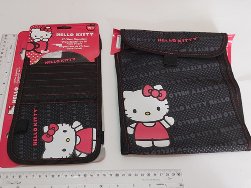 Hello Kitty Porta Cds Visera Autos Y Bolsa Para Respaldo 