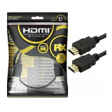 2 Cabo Hdmi 1m 2.0 4k 19 Pinos - 1 Metro Blindado - Pix