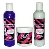 Kit De Shampoo Acondicionador Y Crema Biotina