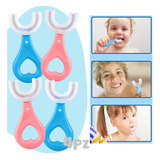 Cepillo De Dientes Niños Forma De U Limpieza Dental 4pcs F