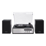 Crosley Cr7022a-bk Sloane - Tocadiscos Bluetooth De 3 Veloci