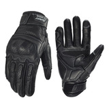 Guantes De Piel Retro Para Moto, Con Pantalla Táctil, Suaves