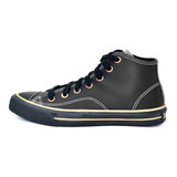 Zapatillas John Foos Negro Cuero Botita 183 Every Up Black