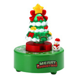 A Caja De Música De Árbol De Carrusel Navideño Giratoria 360