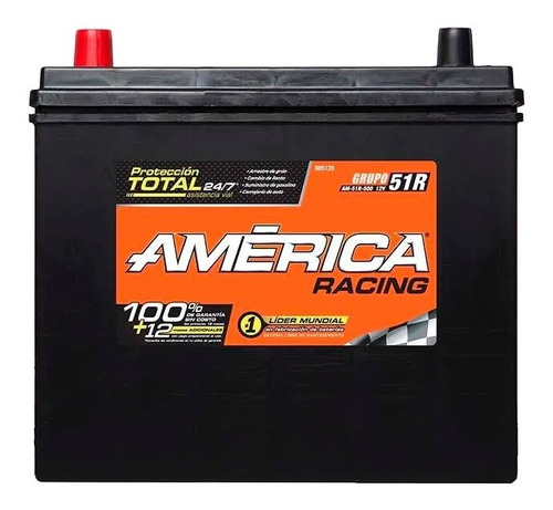Bateria America Modelo: Am-51r-500, 12 Voltios.