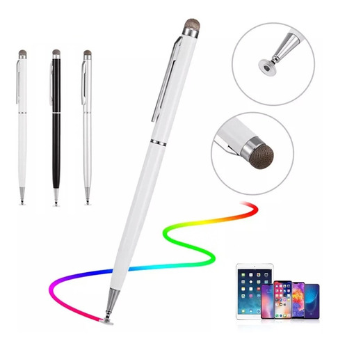 Lápiz Óptico Stylus Universal 2 En 1 Celular, Tablet Y Pc 