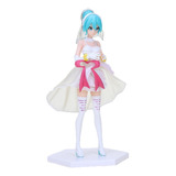 Vocaloid Hatsune Miku White Dress Figura En Bolsa