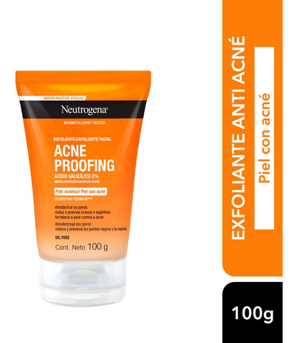 Neutrogena Acne Proofing Gel Exfoliante Reduce Granos 100ml