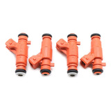 4 Inyectores De Combustible Para Peugeot 206 1.6l 1998-2009