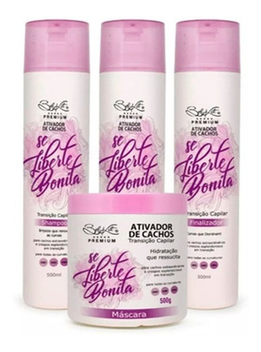 Combo Ativador De Cachos Se Liberte Bonita 4 Produtos Belkit