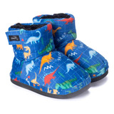 Pantufa Botinha Infantil Masculina Fenix Estampa Dino