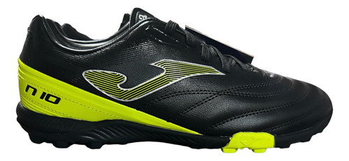 Tenis De Futbol Joma N10 Turf Originales Fut7 Black/lemon