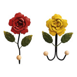 Ganchos Para Toallas, 2 Ganchos De Flores De Rosas Vintage, 