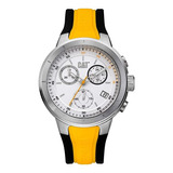 Reloj Cat Hombre Na14327221 Amarillo Plateado Original