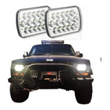 Par Faros Led Rectangular 7 Pulgada 15 Led 45w Jeep Cherokee