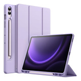 Jetech Funda Porta Lapiz P/ Galaxy Tab S9 Fe Plus 12.4 Lila