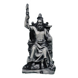 Figura De Resina Zeus Sentado En Su Trono Grande #133