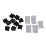 3 X 10 Piezas De Aluminio Cpu Chipset Radiador Disipador De