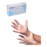 Guantes De Vinilo Blanco Topsafe 100 Un