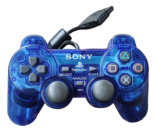 Control Playstation 2 Edición Blu Jalando Perfectamente 