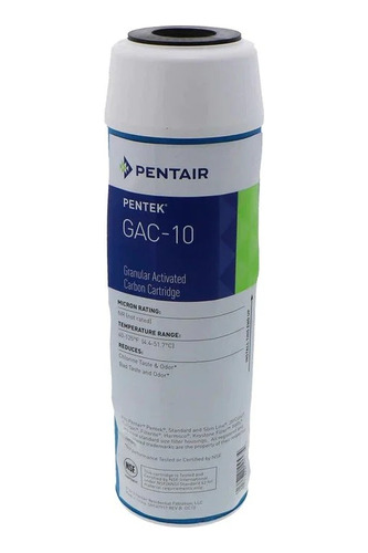 Filtro Original Pentek Gac-10 Carbon Activado 155109-43