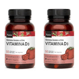 Vitamina D3 Pack 2 Mejora Sistema Inmune Apto Vegano 50 Caps