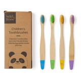 Wild & Stone - Cepillo De Dientes De Bambu Organico Para Nin