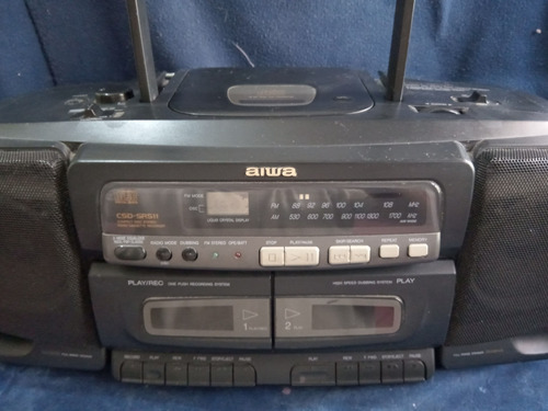 Radio Gravador Aiwa Csd/sr511 Para Peças Ou Conserto 