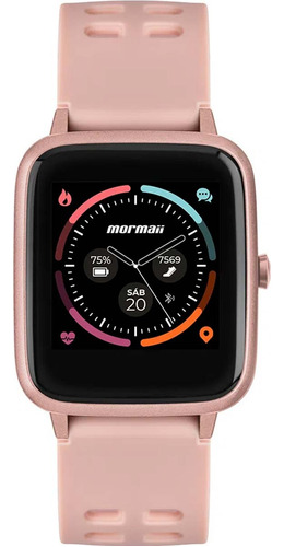 Smartwatch Mormaii Feminino Rosa Tela Full Touch Original