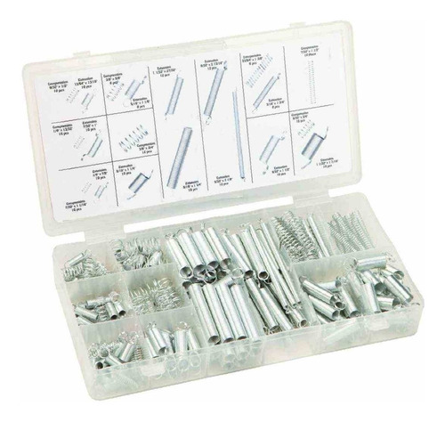 Juego De Resortes Varios 200pzs Extensión Y Compresión. Kit 