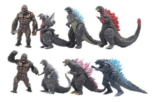 King Kong Vs Godzilla 8pcs Figura Niños Juguetes Muñeca K