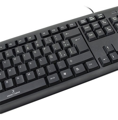 Teclado Estandar Alambrico Perfect Choice Usb  Pc-201038