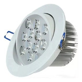 Spot Super Led Redondo 12w Embutir Teto Sanca Gesso Forro Cor Branco Quente 110v/220v