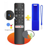 Control Tcl Smart Tv Rc802v Android Voz + Funda