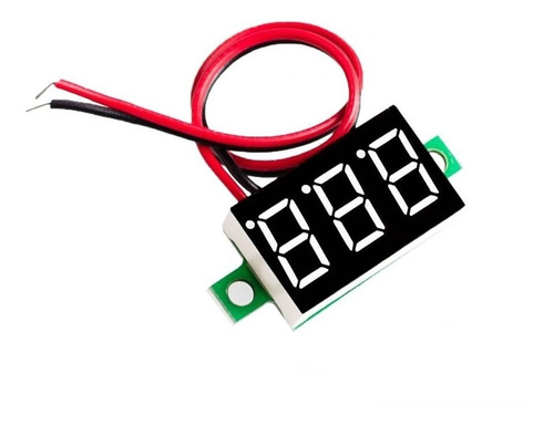 Voltimetro Digital Mini Verde 7 Segmentos 4,5 - 30 V Display