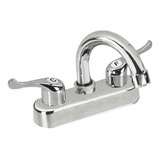 Llave Mezcladora Para Lavabo Cuello Curvo Corto 4´´ Abs 3555