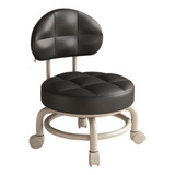 Silla Con Asiento De Ruedas Taburete De Pedicura Negro