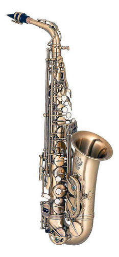 Saxofone Alto Eagle Em Mib Sa500vg Vintage C/ Case Dourado